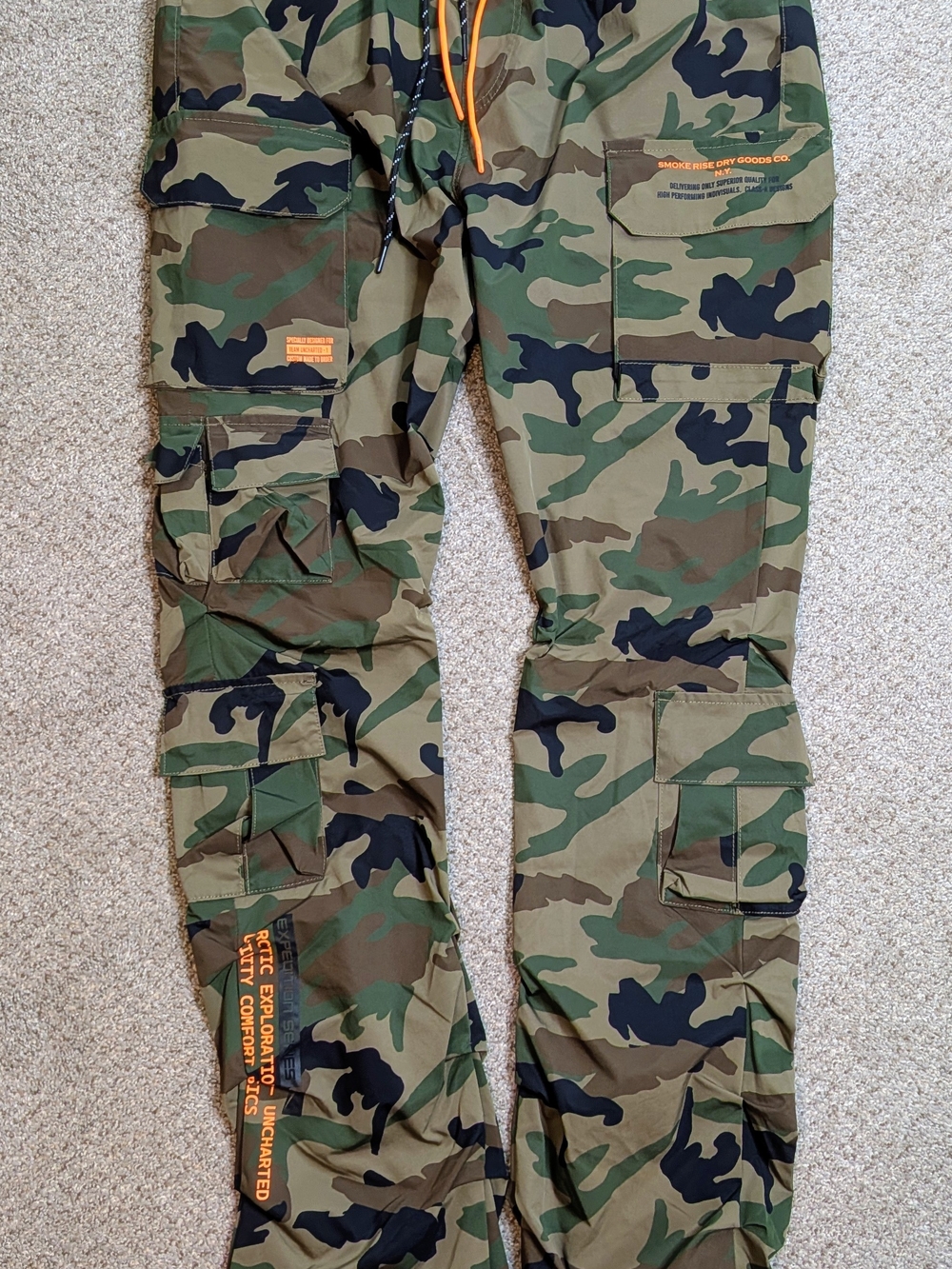 Smoke Rise NY Stacked Cargo Pants XXL Camo Utility